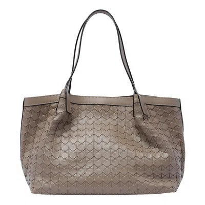 Serapian Small Secret Mosaico Tote Bag In Gray