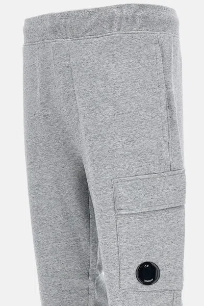 C.p. Company Lens-detail Drawstring Track Pants In Gray
