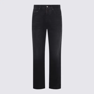 Amiri Straight Trousers With Five Pockets And Belt Loops In Black