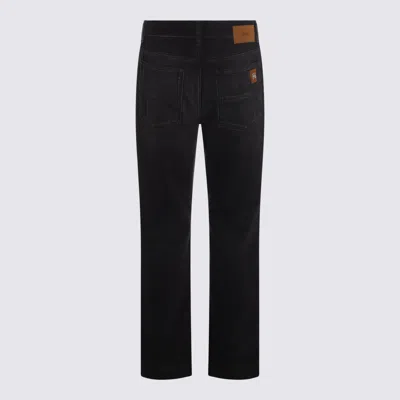 Amiri Straight Trousers With Five Pockets And Belt Loops In Black