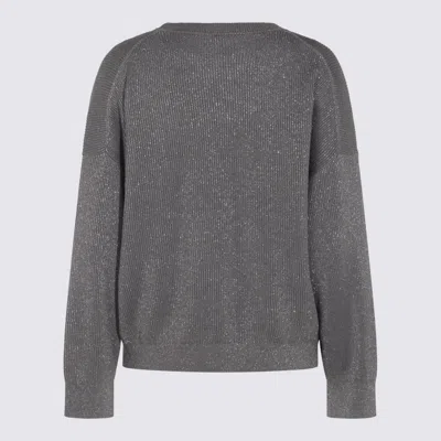 Brunello Cucinelli Grey Cotton Knitwear