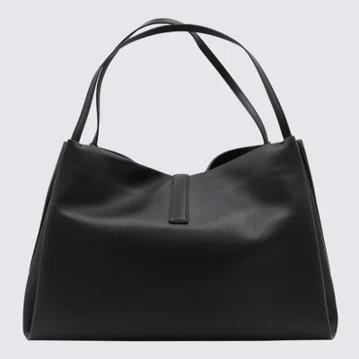 Ferragamo Buckle Strap Soft Structure Shoulder Bag In Black