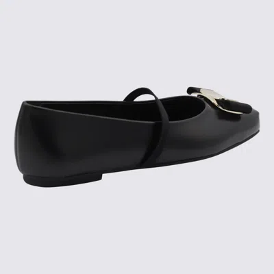 Ferragamo New Vara Bow-embellished Ballet Flats In Black