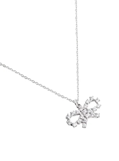 Self-portrait Micro Crystal Bow Necklace