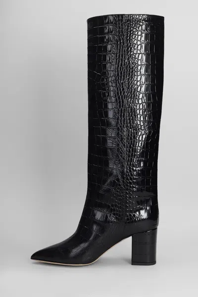 Paris Texas Anja Boot 70 High Heels Boots In Black Leather