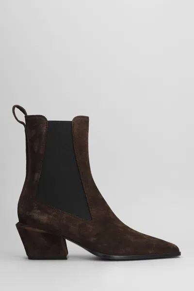 Paris Texas Bettina Anke Boot 50 Texan Ankle Boots In Brown Suede