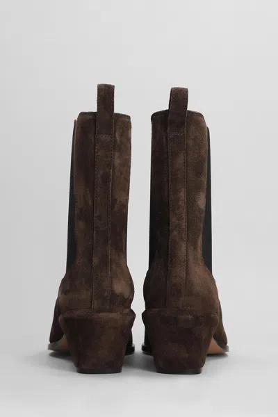 Paris Texas Bettina Anke Boot 50 Texan Ankle Boots In Brown Suede