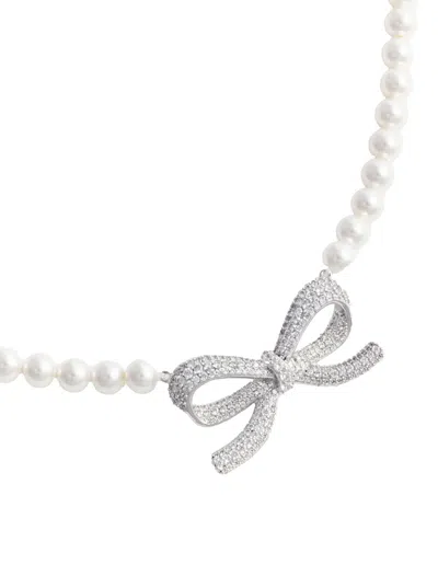 Self-portrait Pearl Bow Necklace