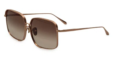 Linda Farrow Genevieve - Rose Gold Sunglasses