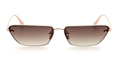 Linda Farrow Cleo - Rose Gold Sunglasses