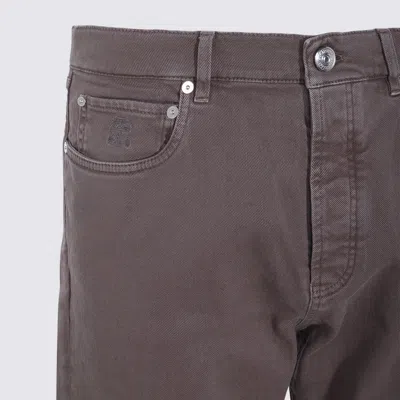 Brunello Cucinelli Relaxed Fit Trousers With Rolled Cuffs