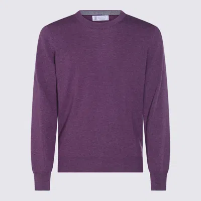 Brunello Cucinelli Soft Texture Crewneck Sweater With Ribbed Cuffs