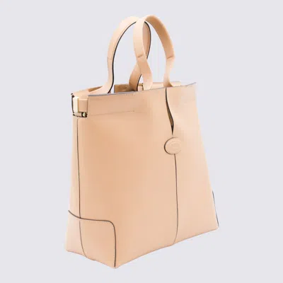 Tod's Light Pink Leather Totes