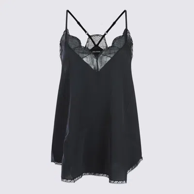 Zadig & Voltaire Zadig&voltaire Christy Cdc Perm Clothing In Black