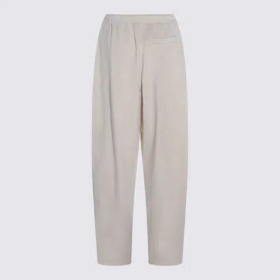 Sportmax White Cotton Pants In White