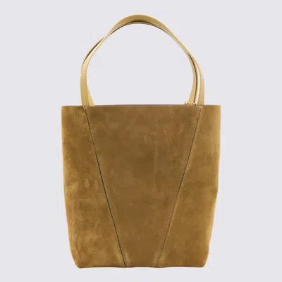 Chloé Dark Gold Leather Totes