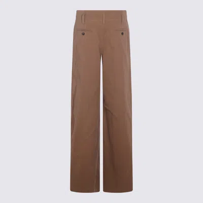 Chloé Brown Cotton Pants In Brown