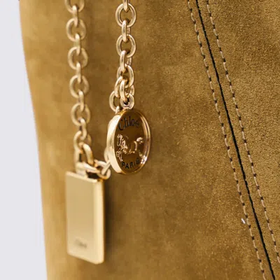 Chloé Dark Gold Leather Totes