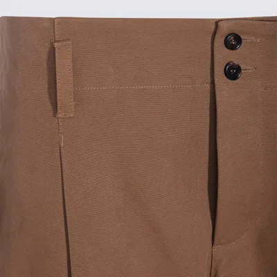 Chloé Brown Cotton Pants In Brown