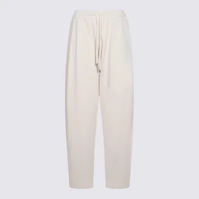Sportmax White Cotton Pants In White
