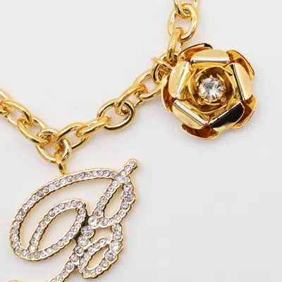 Blumarine Charm Bracelets Crystal Embellishments In Gold