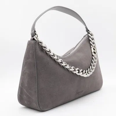 Twinset Twin-set Grey Melange Polyester Cotton Bags In Gray