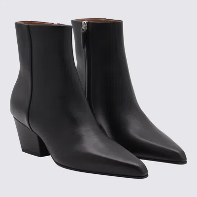 Paris Texas Black Leather Jane Boots
