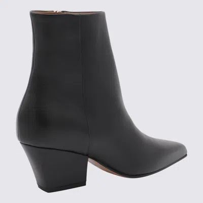 Paris Texas Black Leather Jane Boots