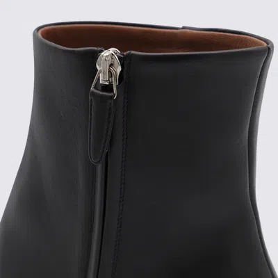 Paris Texas Black Leather Jane Boots
