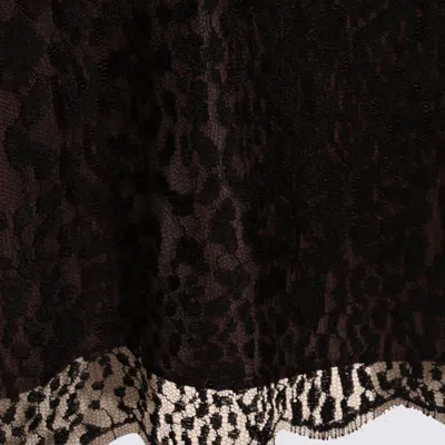 Tom Ford Black And Brown Skirt In Brown
