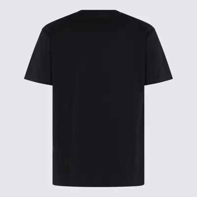 Moschino Crystal Logo Crew Neck T-shirt With Short Sleeves In Black