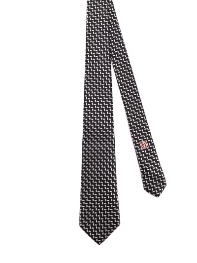 Giorgio Armani Silk Tie In Multi