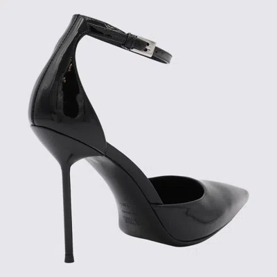 Paris Texas Black Leather Lidia Pumps