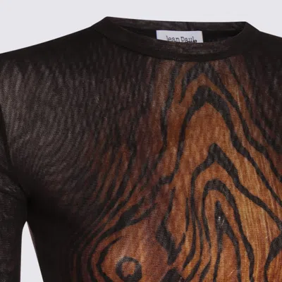 Jean Paul Gaultier Sheer Tulle Wood Top