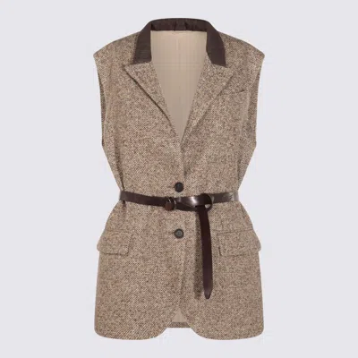 Brunello Cucinelli Brown Wool Blazer