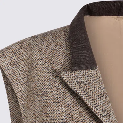 Brunello Cucinelli Brown Wool Blazer