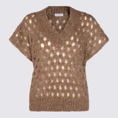 Brunello Cucinelli Brown Wool Knitwear