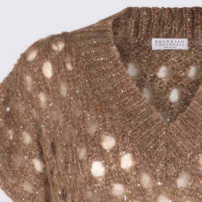 Brunello Cucinelli Brown Wool Knitwear