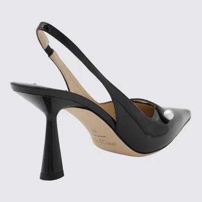 Jimmy Choo Amita 85 Patent Leather Slingback Pumps