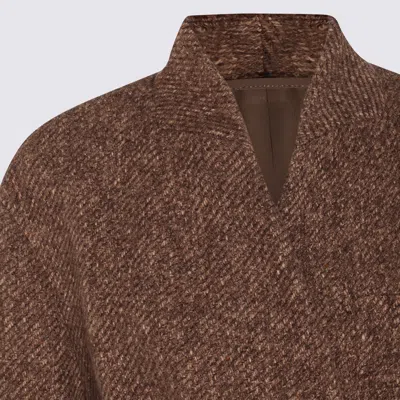 Brunello Cucinelli Brown Wool Coat