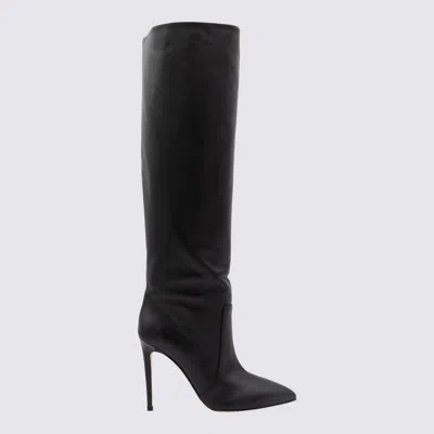Paris Texas Black Leather Boots