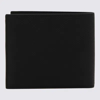 Ferragamo Black Leather Wallet In Black