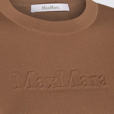 Max Mara Adelio Viscose Blend T-shirt In Brown