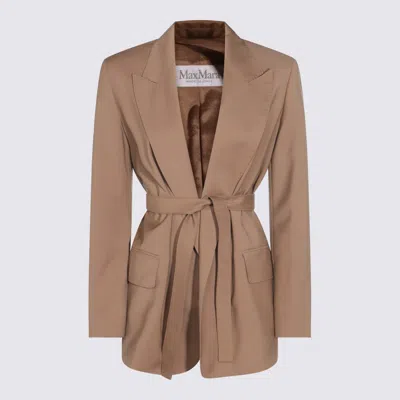 Max Mara Beige Wool Talento Blazer