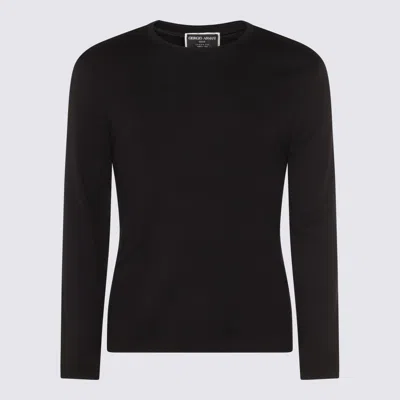 Giorgio Armani Timeless Crewneck Sweater With Long Sleeves