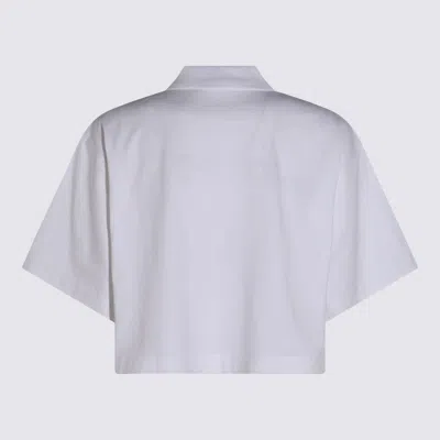 Alexander Wang Collared Shirt With Short Sleeves In White