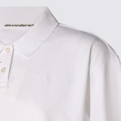 Alexander Wang Collared Shirt With Short Sleeves In White