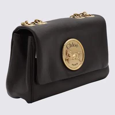 Chloé Dark Brown Leather Heritage Shoulder Bag