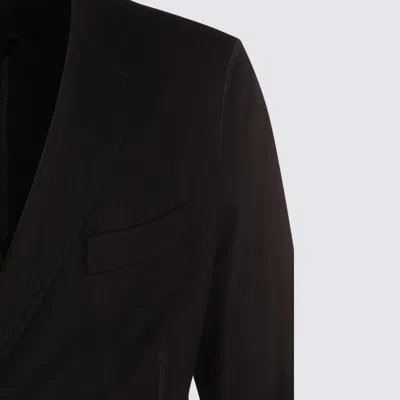 Giorgio Armani Official Store Icon Double-breasted Jacket In Fulled Cashmere Interlock