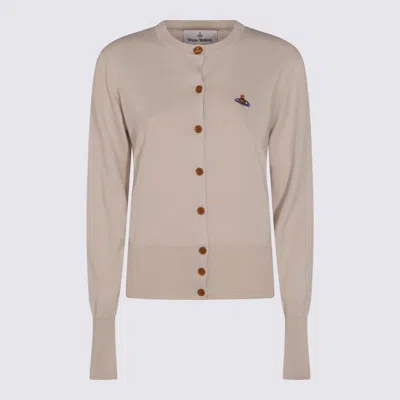 Vivienne Westwood Off-white Bea Ribbed-knit Cardigan
